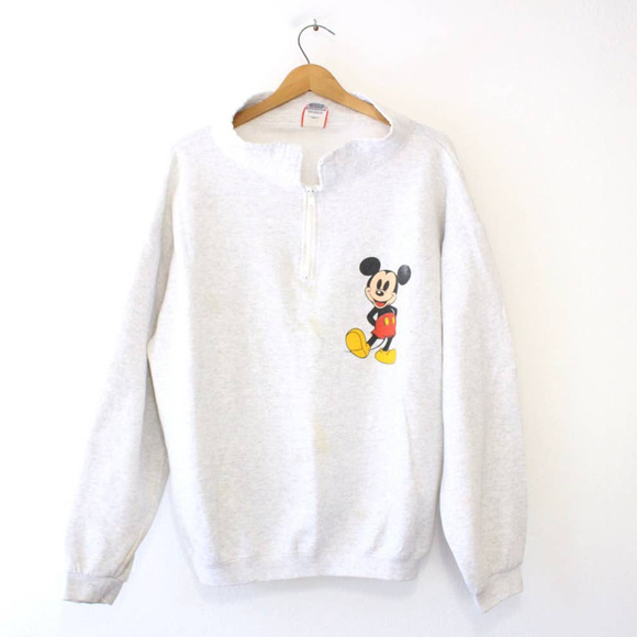 Vintage Walt Disney Mickey Mouse Sweatshirt XL - Picture 1 of 6
